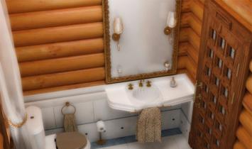 Как сделать санузел в доме из дерева: коммуникации, гидроизоляция и отделка Делаем перегородку в деревянном доме под туалет